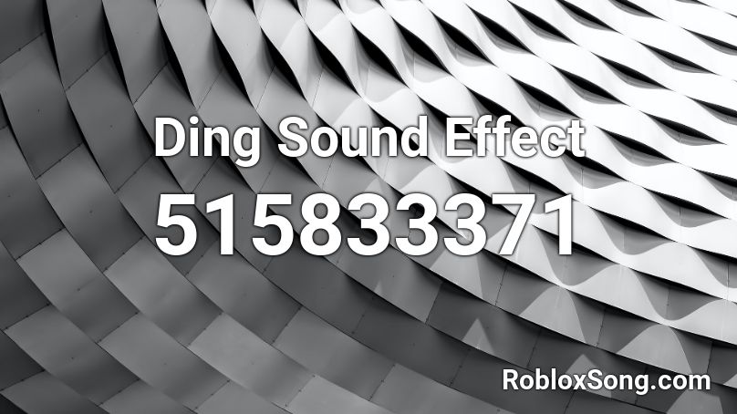 Ding Sound Effect Roblox ID