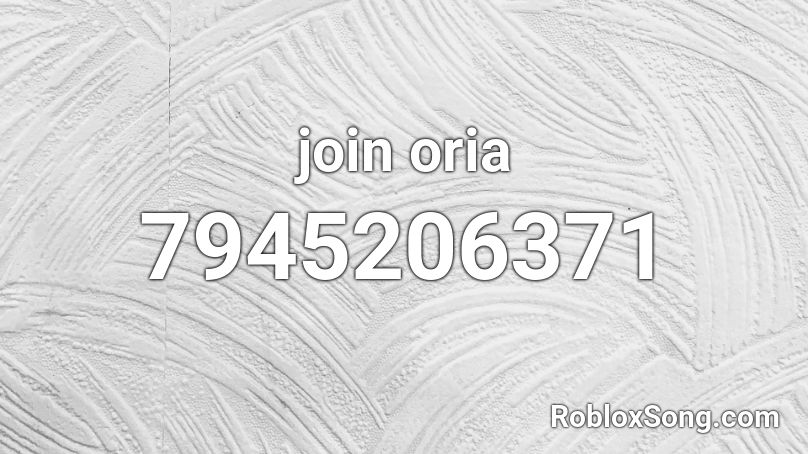 join oria Roblox ID