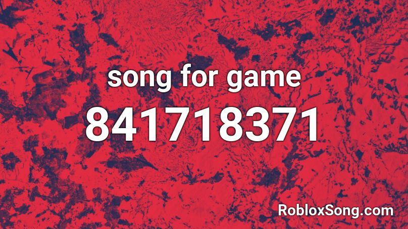 song for game Roblox ID