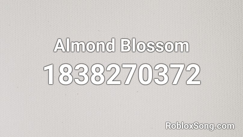 Almond Blossom Roblox ID