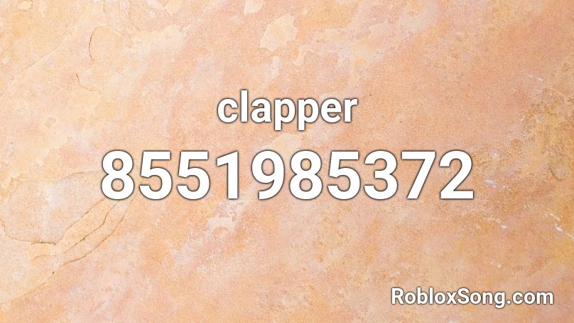 clapper Roblox ID