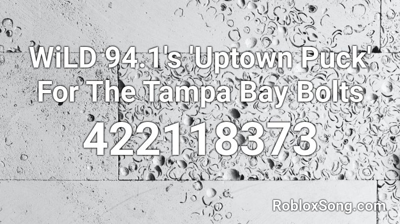 WiLD 94.1's 'Uptown Puck' For The Tampa Bay Bolts Roblox ID