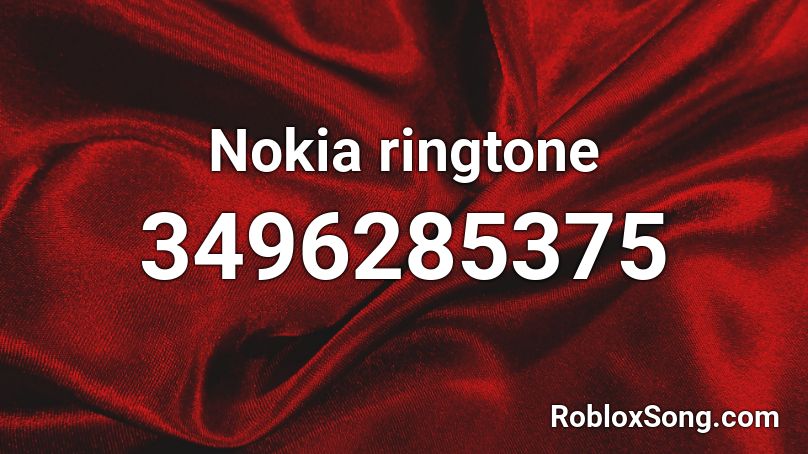 Nokia ringtone Roblox ID