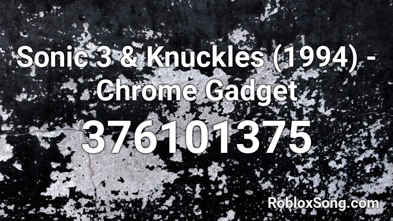 Sonic 3 & Knuckles (1994) - Chrome Gadget Roblox ID
