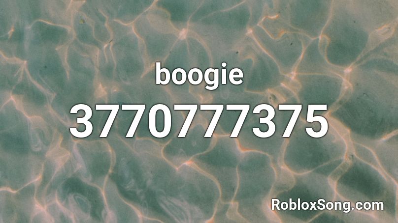 boogie Roblox ID