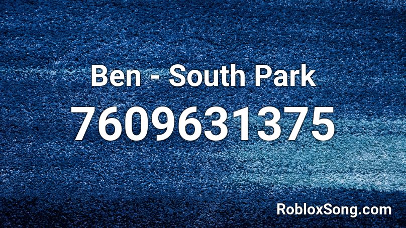 Ben - South Park Roblox ID