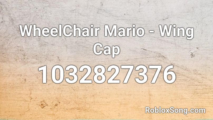 WheelChair Mario - Wing Cap Roblox ID