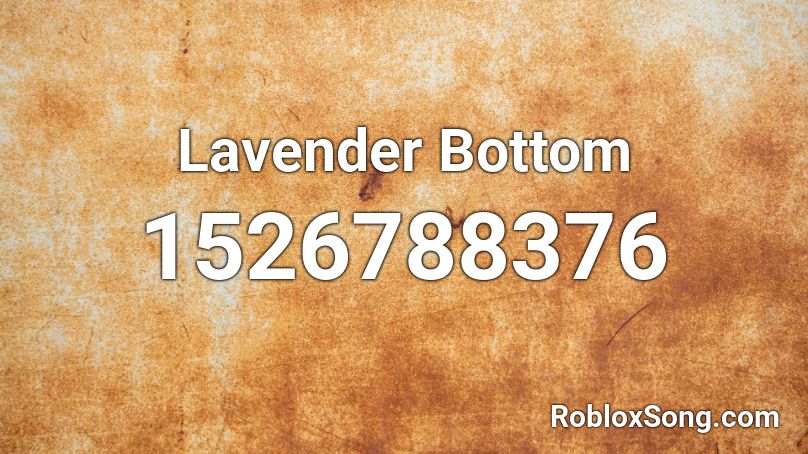 Lavender Bottom Roblox ID