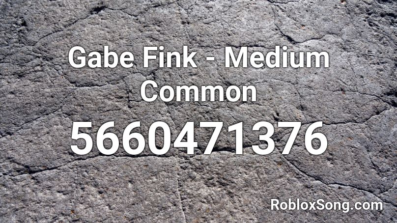 Gabe Fink - Medium Common Roblox ID