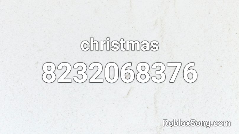 christmas Roblox ID