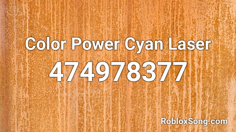 Color Power Cyan Laser Roblox ID
