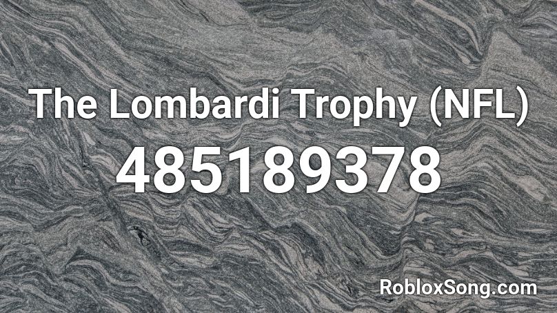 The Lombardi Trophy (NFL) Roblox ID