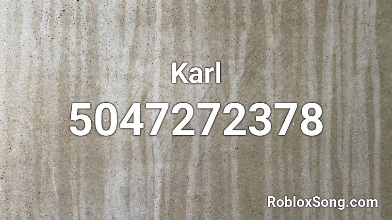 Karl Roblox ID