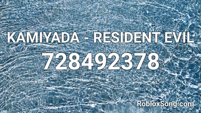 KAMIYADA - RESIDENT EVIL Roblox ID