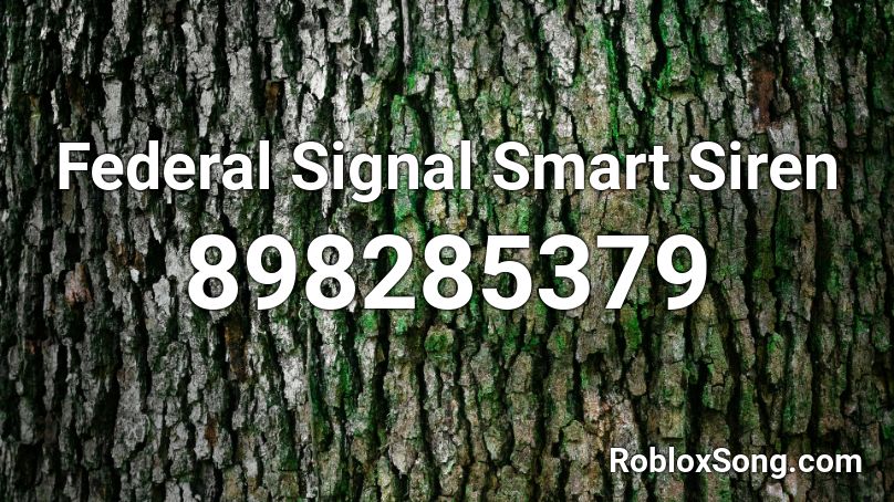 Federal Signal Smart Siren Roblox ID