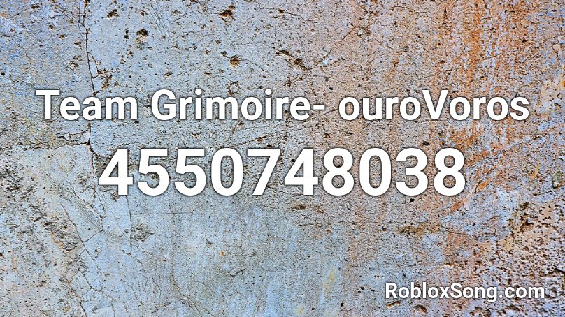 Team Grimoire- ouroVoros Roblox ID