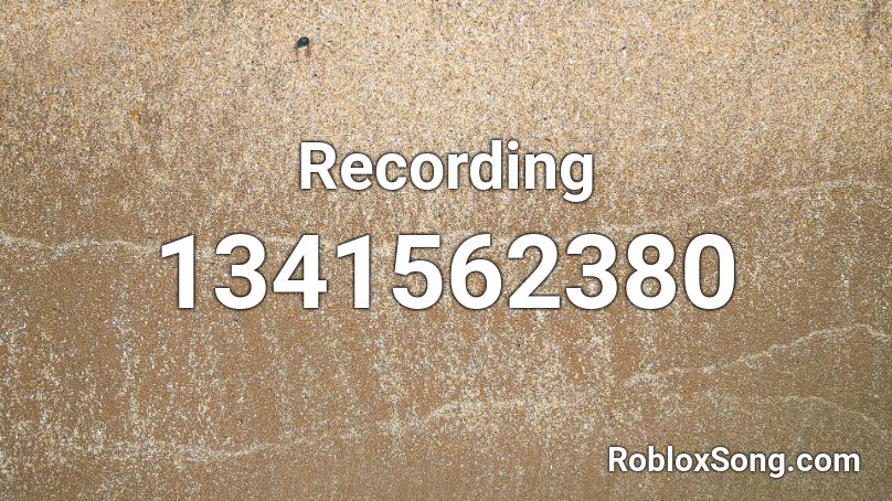 Recording Roblox ID