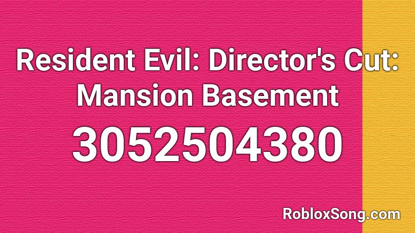 Resident Evil: Director's Cut: Mansion Basement Roblox ID