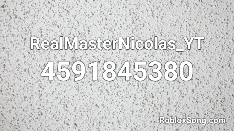 RealMasterNicolas_YT Roblox ID