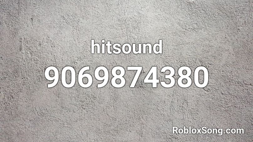 hitsound Roblox ID