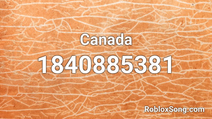 Canada Roblox ID