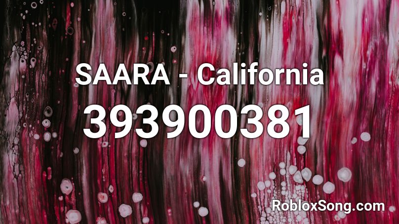 SAARA - California Roblox ID