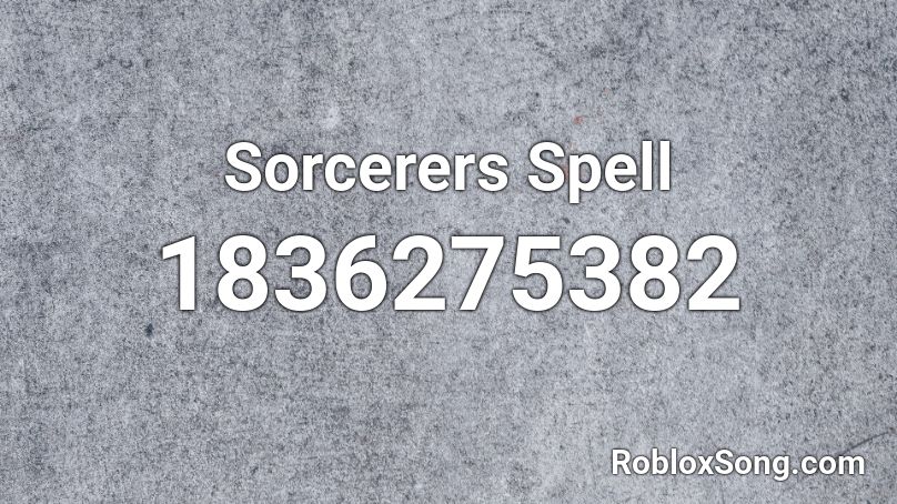 Sorcerers Spell Roblox ID