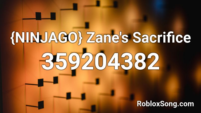 {NINJAGO} Zane's Sacrifice Roblox ID