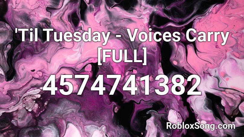 'Til Tuesday - Voices Carry [FULL] Roblox ID