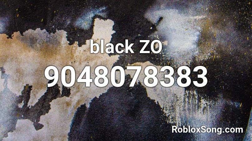 black ZO Roblox ID