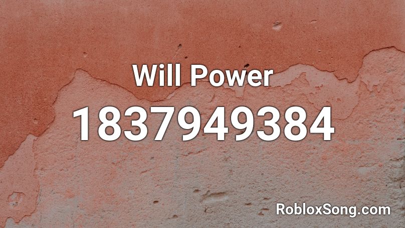 Will Power Roblox ID