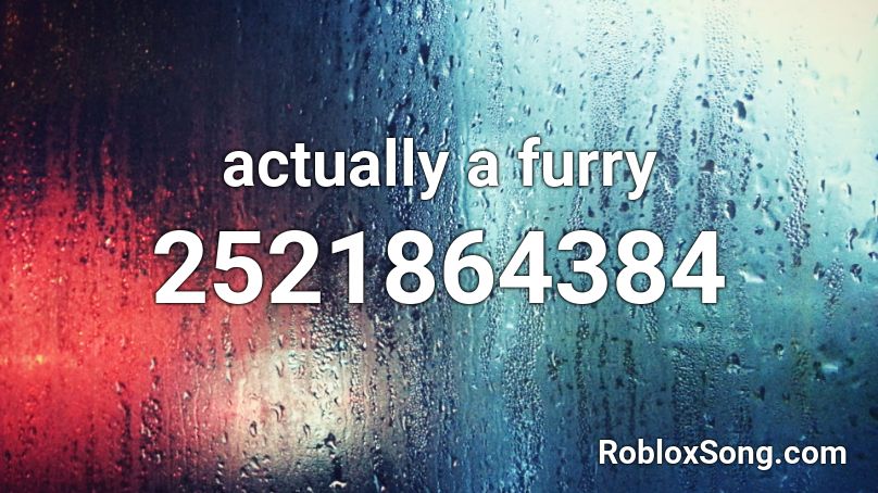 actually a furry Roblox ID