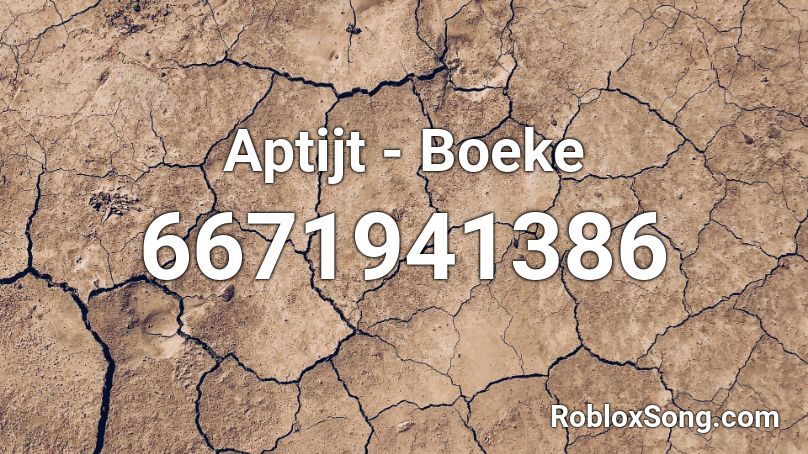 Aptijt - Boeke Roblox ID