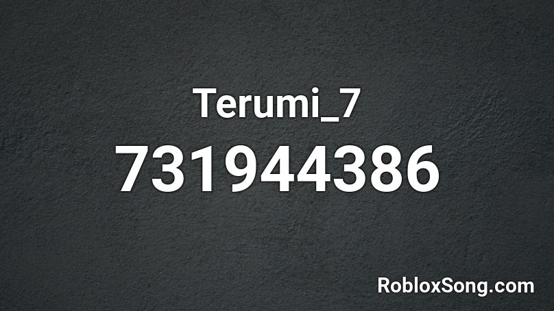 Terumi_7 Roblox ID