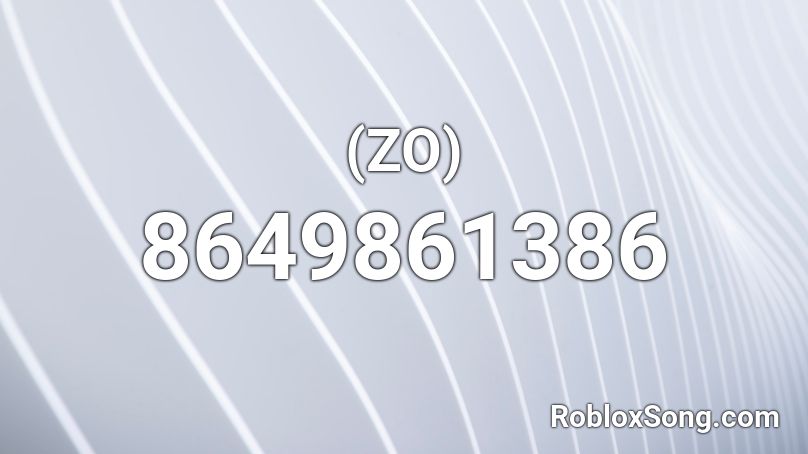 (ZO) Roblox ID
