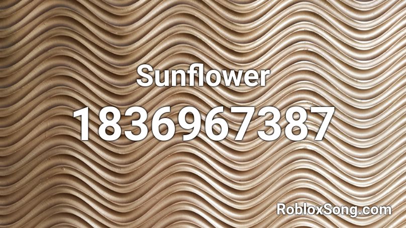 Sunflower Roblox ID