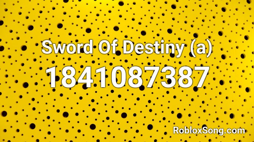 Sword Of Destiny (a) Roblox ID