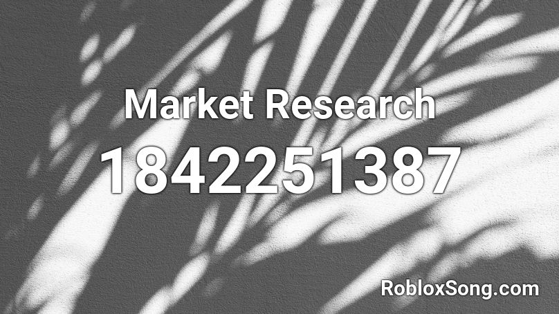 Market Research Roblox ID