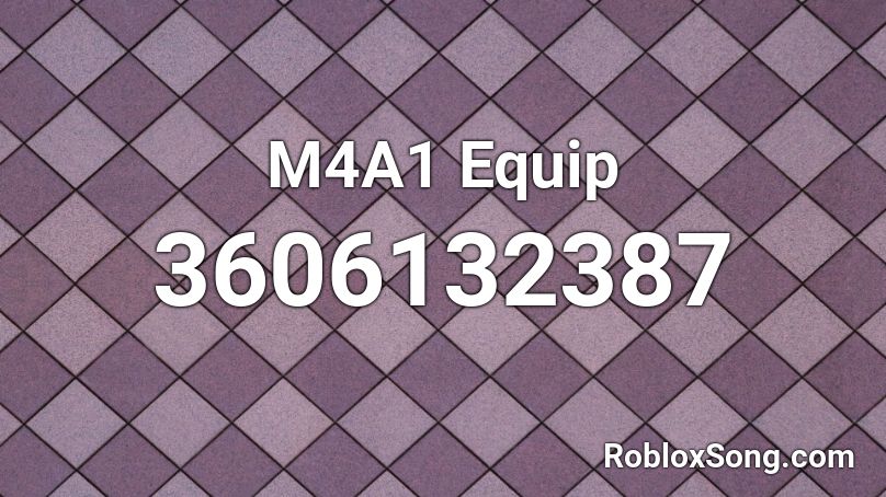 M4A1 Equip Roblox ID