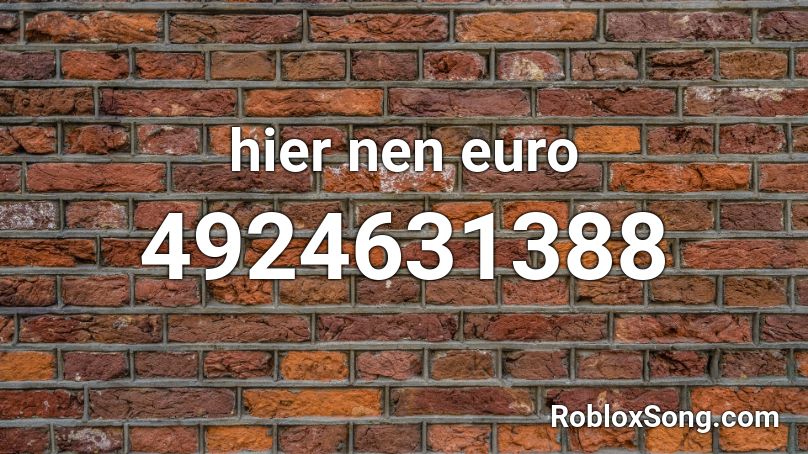 hier nen euro Roblox ID