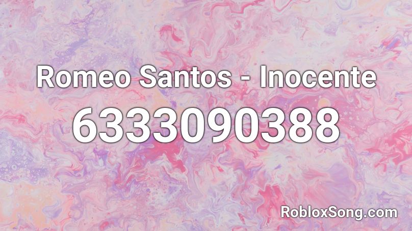 Romeo Santos - Inocente Roblox ID