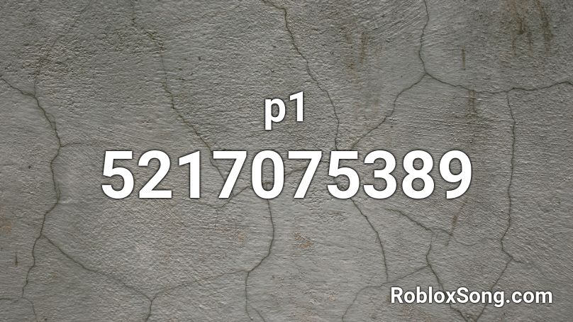 p1 Roblox ID