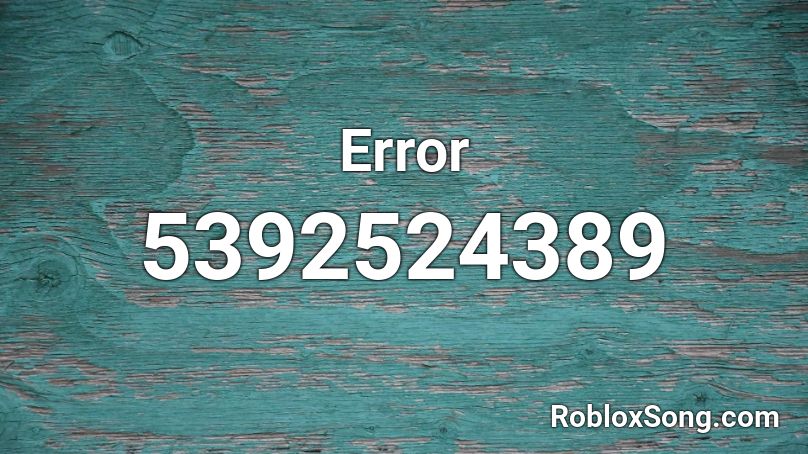 Error Roblox ID