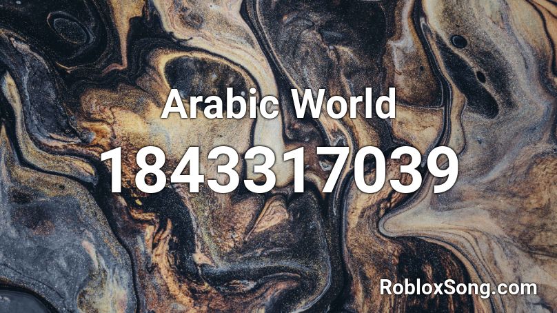 Arabic World Roblox ID