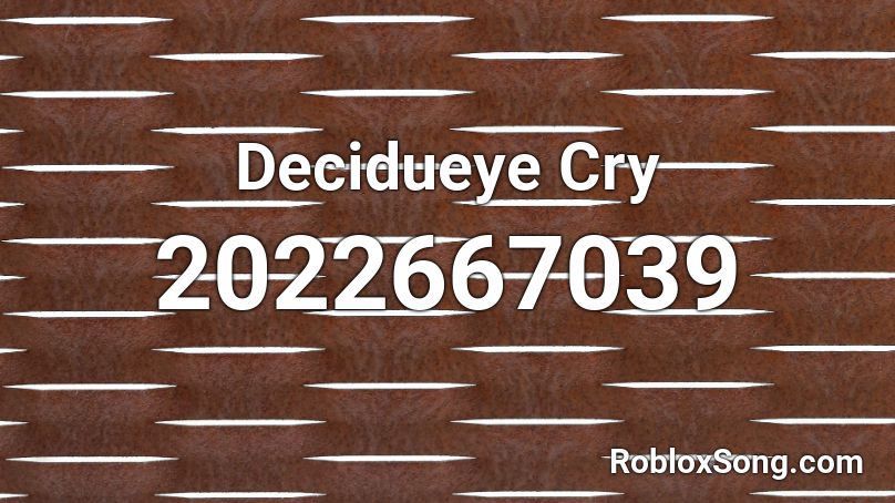 Decidueye Cry Roblox ID