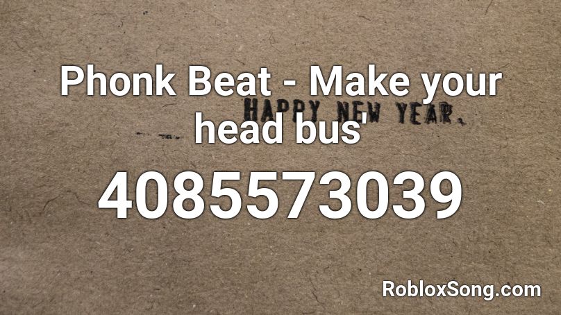 Phonk beat Roblox ID 