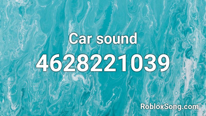 Car sound Roblox ID