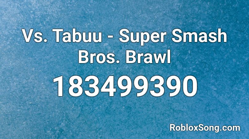 Vs. Tabuu - Super Smash Bros. Brawl Roblox ID