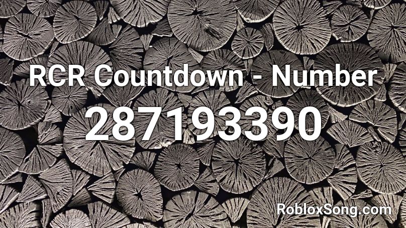 RCR Countdown - Number Roblox ID