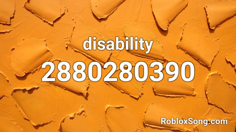 disability Roblox ID